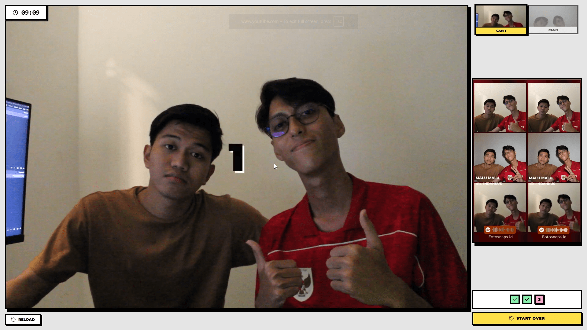 Antarmuka multi-kamera Aksalab: beberapa feed kamera sekaligus dalam satu tampilan